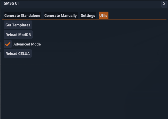 Utils Tab